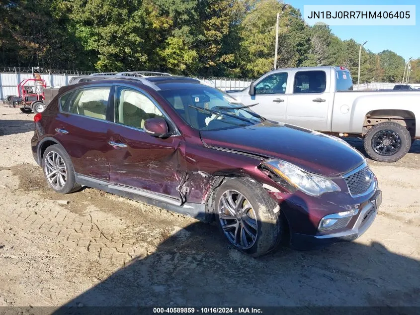 2017 Infiniti Qx50 VIN: JN1BJ0RR7HM406405 Lot: 40589859