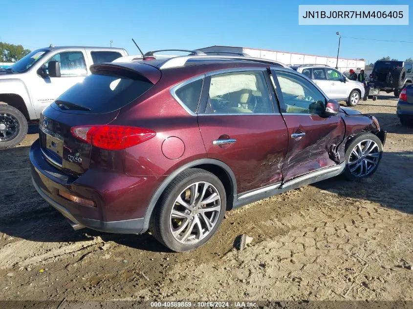 2017 Infiniti Qx50 VIN: JN1BJ0RR7HM406405 Lot: 40589859