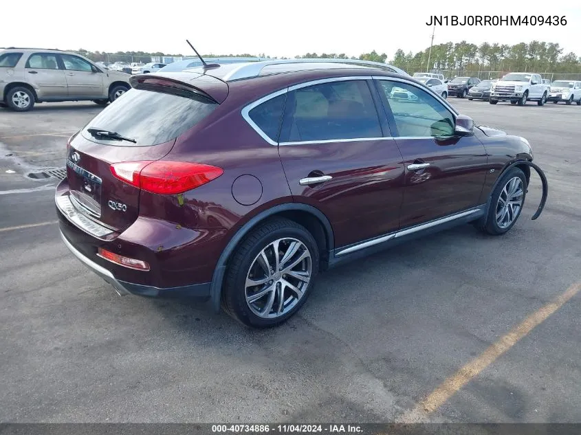 2017 Infiniti Qx50 VIN: JN1BJ0RR0HM409436 Lot: 40734886