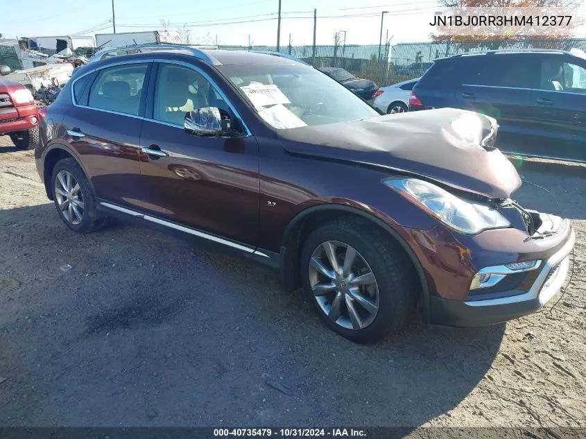 2017 Infiniti Qx50 VIN: JN1BJ0RR3HM412377 Lot: 40735479