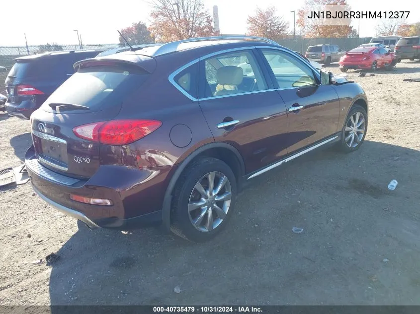 2017 Infiniti Qx50 VIN: JN1BJ0RR3HM412377 Lot: 40735479