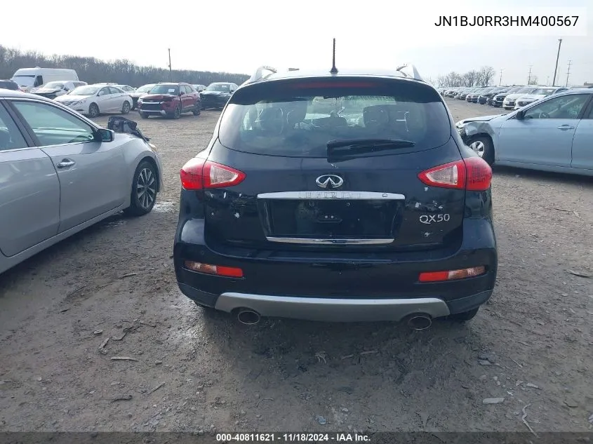 2017 Infiniti Qx50 VIN: JN1BJ0RR3HM400567 Lot: 40811621