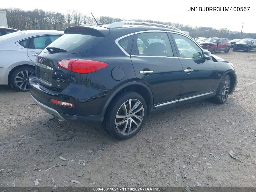 2017 Infiniti Qx50 VIN: JN1BJ0RR3HM400567 Lot: 40811621