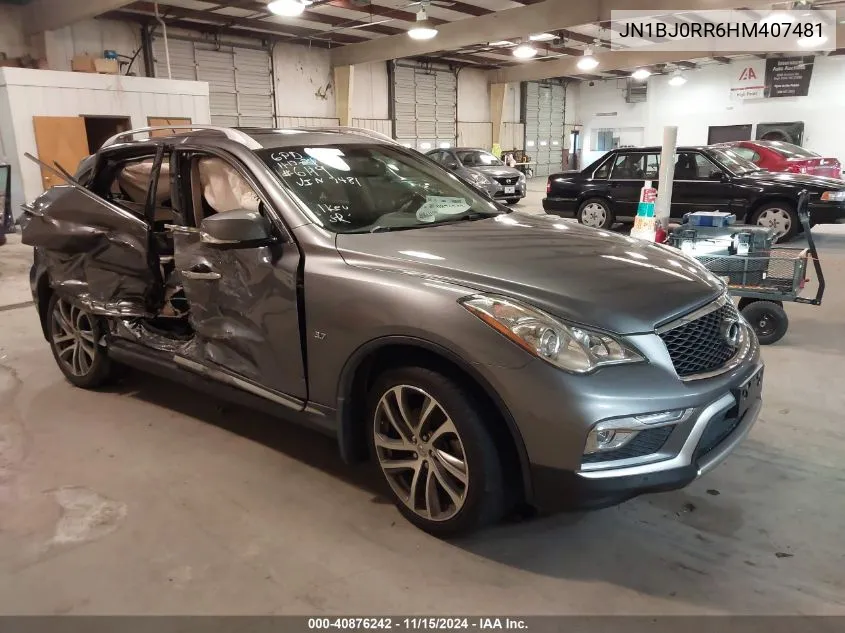 2017 Infiniti Qx50 VIN: JN1BJ0RR6HM407481 Lot: 40876242