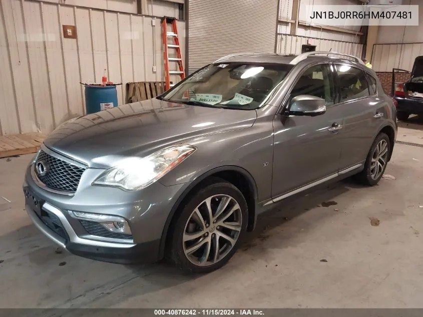 2017 Infiniti Qx50 VIN: JN1BJ0RR6HM407481 Lot: 40876242