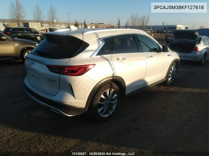 3PCAJ5M38KF127618 2019 Infiniti Qx50