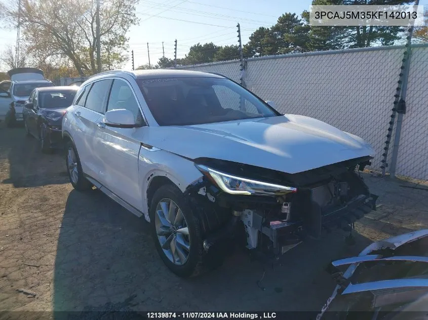 2019 Infiniti Qx50 VIN: 3PCAJ5M35KF142013 Lot: 12139874