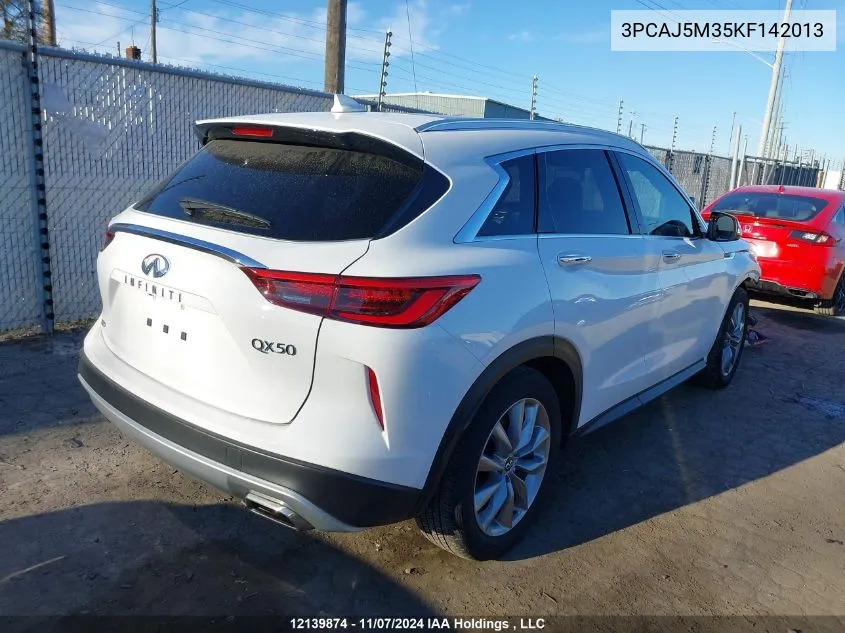 2019 Infiniti Qx50 VIN: 3PCAJ5M35KF142013 Lot: 12139874