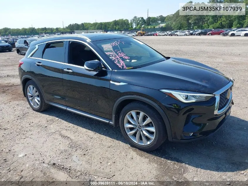 3PCAJ5M35KF107939 2019 Infiniti Qx50 Essential