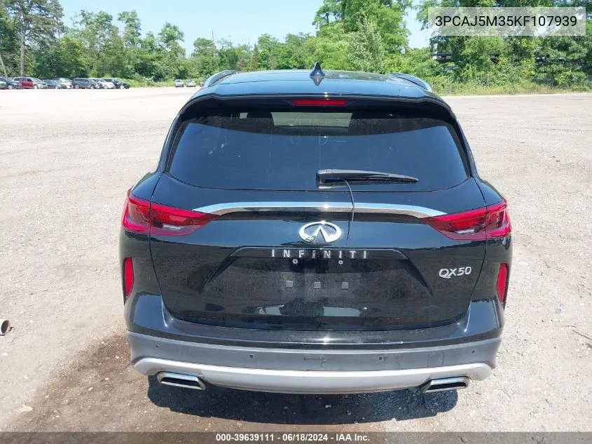 2019 Infiniti Qx50 Essential VIN: 3PCAJ5M35KF107939 Lot: 39639111