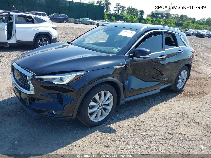 3PCAJ5M35KF107939 2019 Infiniti Qx50 Essential