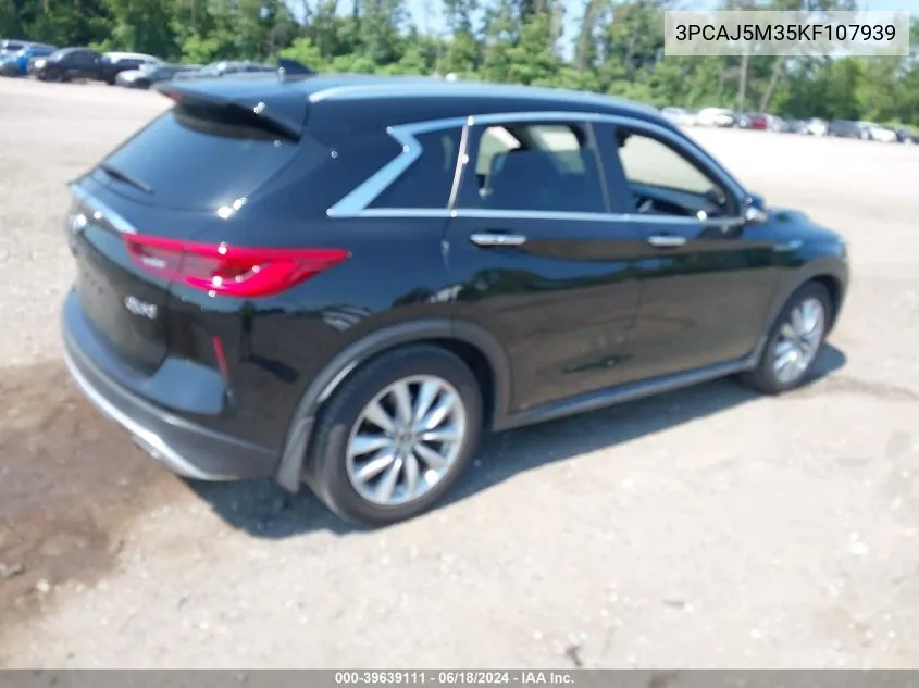 3PCAJ5M35KF107939 2019 Infiniti Qx50 Essential