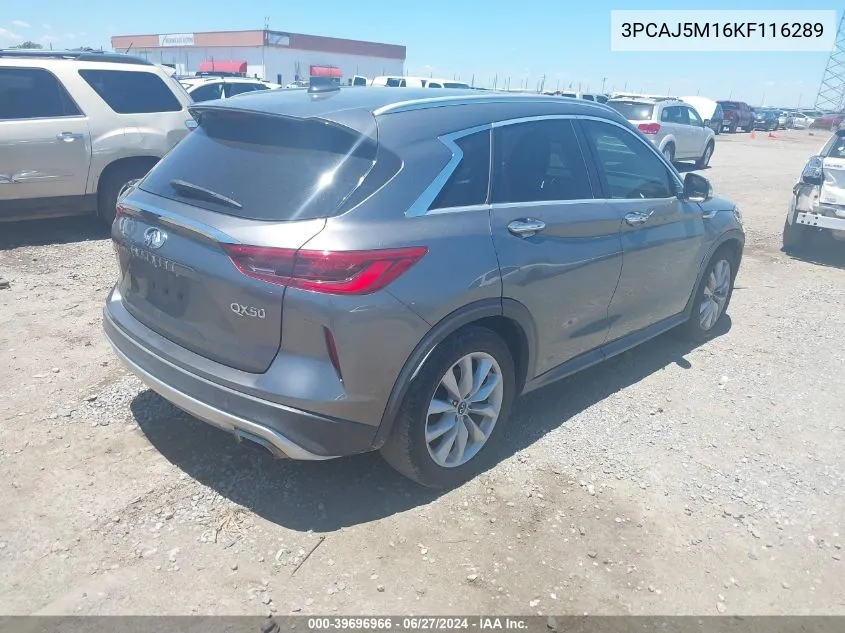 3PCAJ5M16KF116289 2019 Infiniti Qx50 Luxe