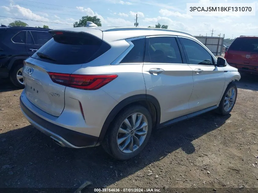 2019 Infiniti Qx50 Luxe VIN: 3PCAJ5M18KF131070 Lot: 39754636