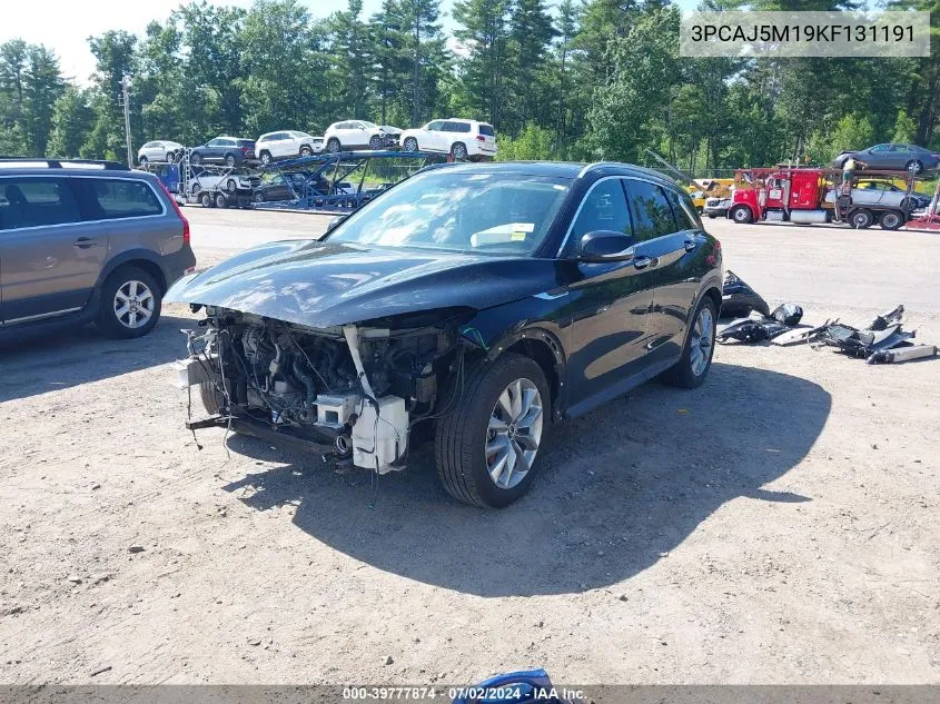 2019 Infiniti Qx50 Luxe VIN: 3PCAJ5M19KF131191 Lot: 39777874