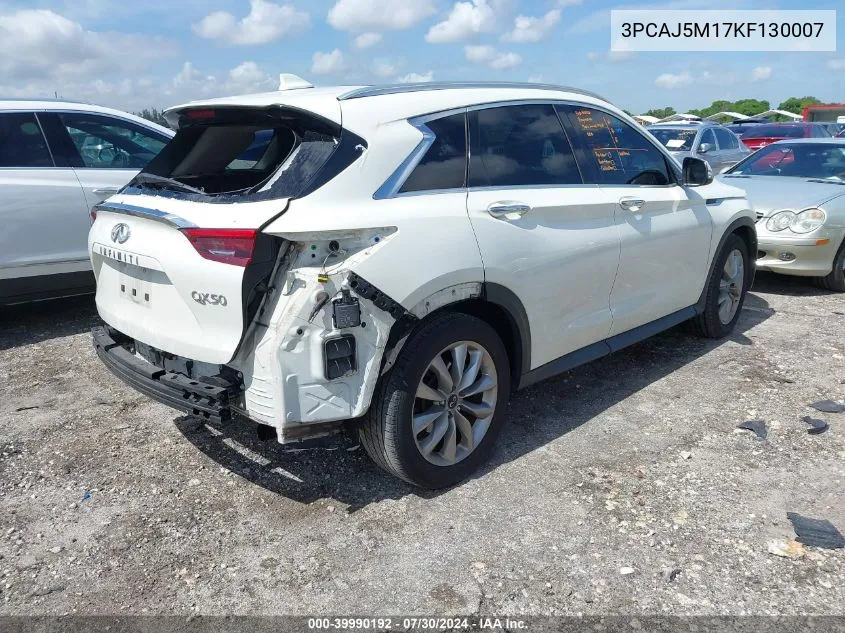 2019 Infiniti Qx50 Luxe VIN: 3PCAJ5M17KF130007 Lot: 39990192