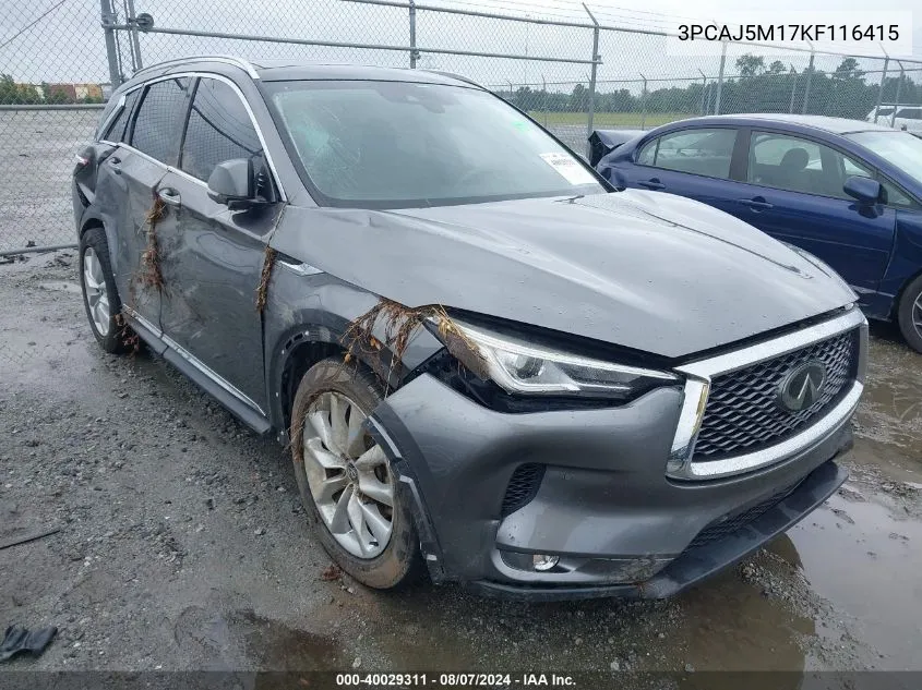 3PCAJ5M17KF116415 2019 Infiniti Qx50