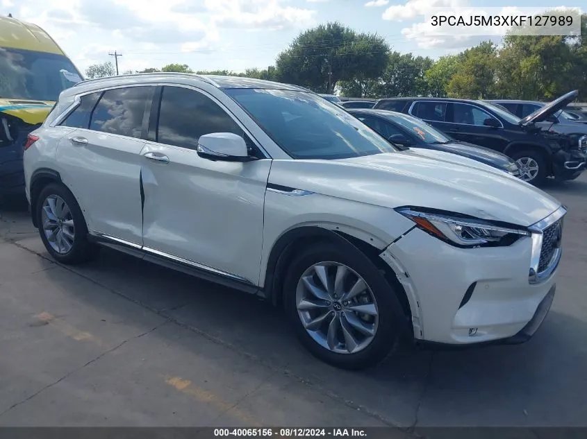 2019 Infiniti Qx50 Essential VIN: 3PCAJ5M3XKF127989 Lot: 40065156