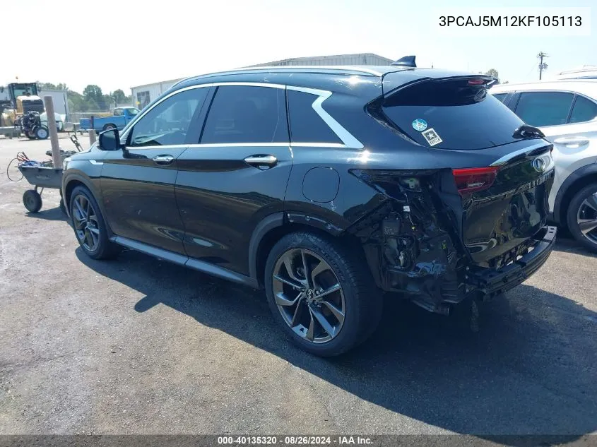 3PCAJ5M12KF105113 2019 Infiniti Qx50 Essential