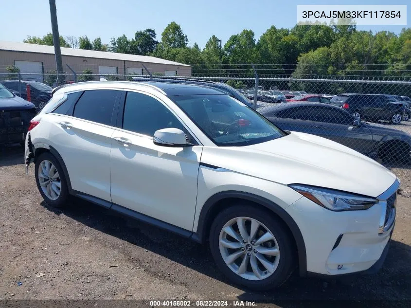 2019 Infiniti Qx50 Luxe VIN: 3PCAJ5M33KF117854 Lot: 40158002