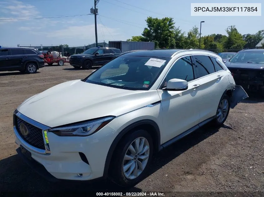 3PCAJ5M33KF117854 2019 Infiniti Qx50 Luxe