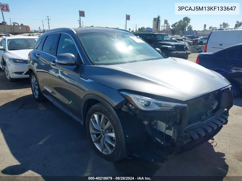 2019 Infiniti Qx50 Luxe VIN: 3PCAJ5M13KF133647 Lot: 40218879