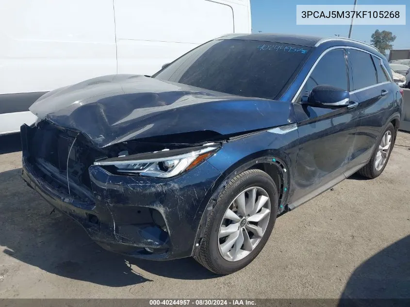 2019 Infiniti Qx50 Essential VIN: 3PCAJ5M37KF105268 Lot: 40244957