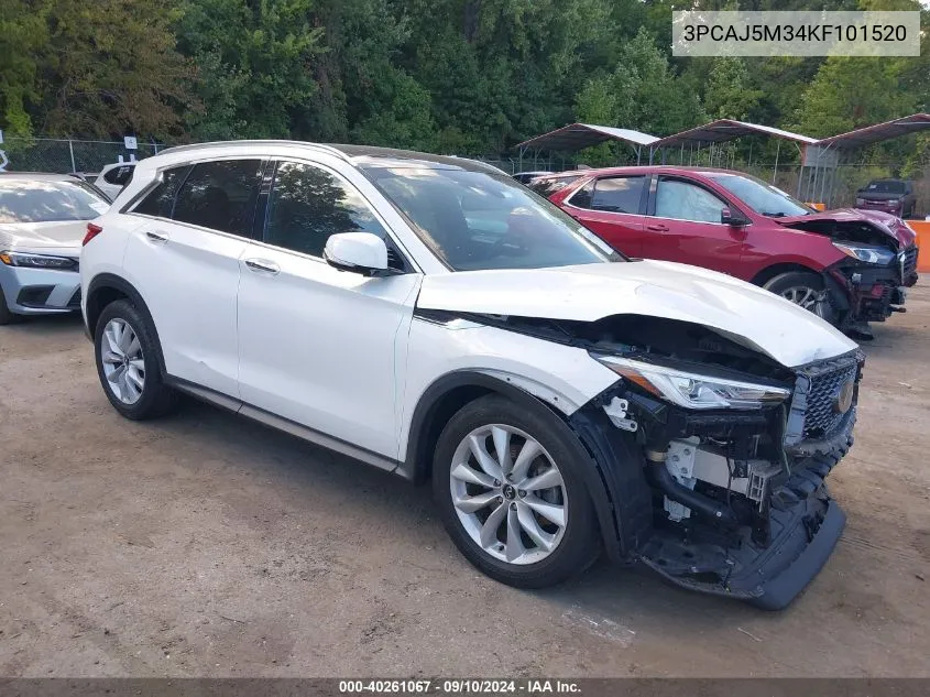 2019 Infiniti Qx50 Essential VIN: 3PCAJ5M34KF101520 Lot: 40261067