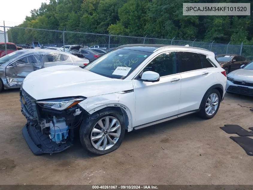 2019 Infiniti Qx50 Essential VIN: 3PCAJ5M34KF101520 Lot: 40261067