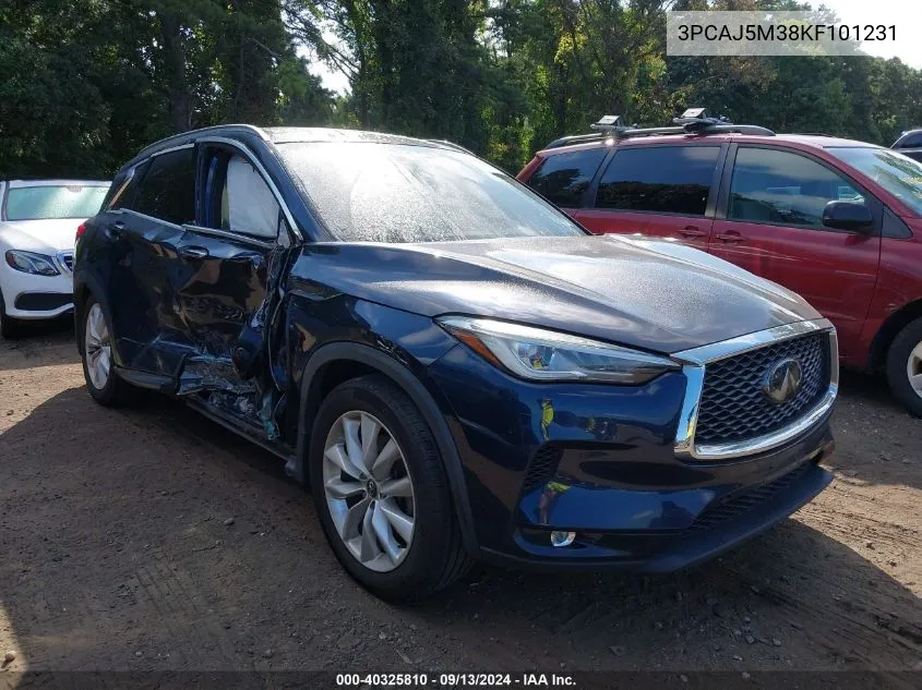 3PCAJ5M38KF101231 2019 Infiniti Qx50 Essential/Pure