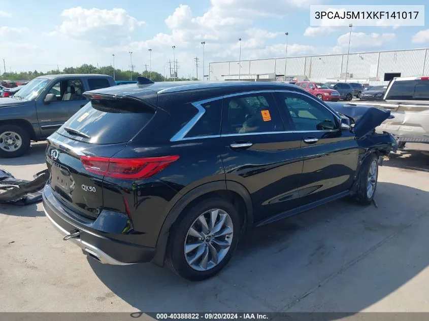 2019 Infiniti Qx50 Luxe VIN: 3PCAJ5M1XKF141017 Lot: 40388822