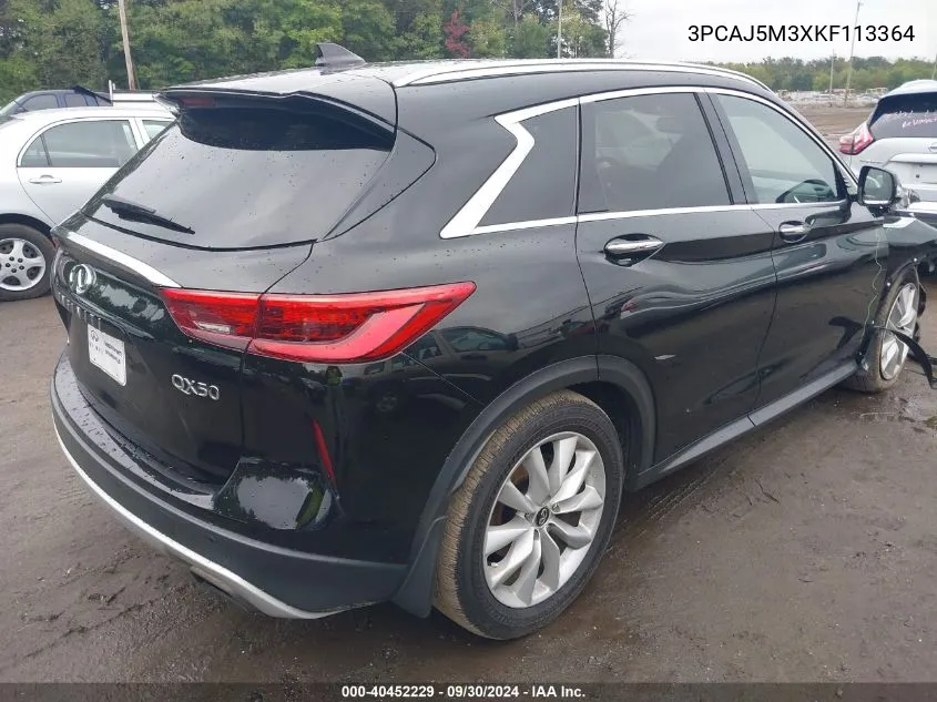 3PCAJ5M3XKF113364 2019 Infiniti Qx50 Essential/Pure