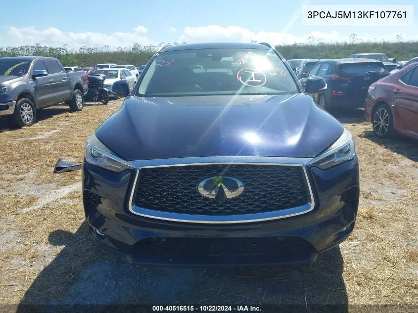 2019 Infiniti Qx50 Essential VIN: 3PCAJ5M13KF107761 Lot: 40516515