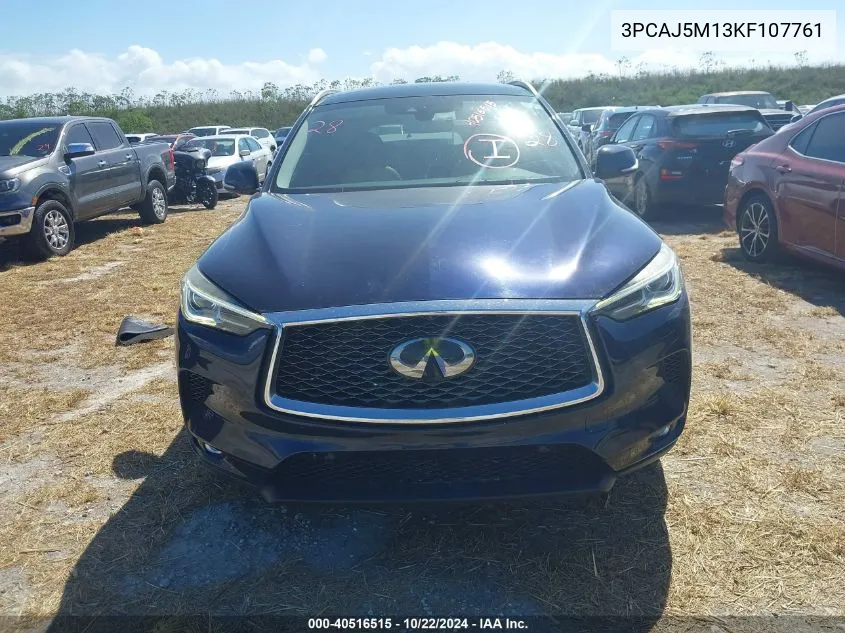 2019 Infiniti Qx50 Essential VIN: 3PCAJ5M13KF107761 Lot: 40516515