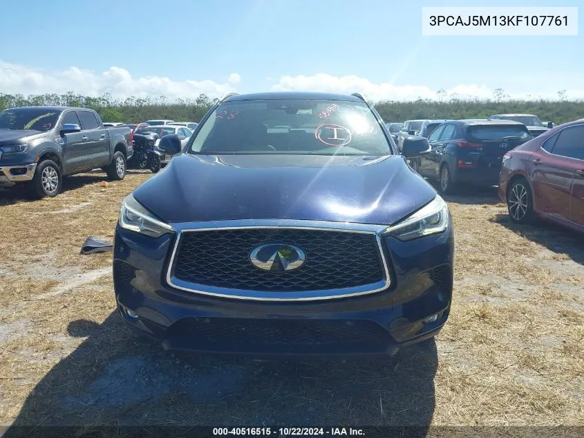 2019 Infiniti Qx50 Essential VIN: 3PCAJ5M13KF107761 Lot: 40516515