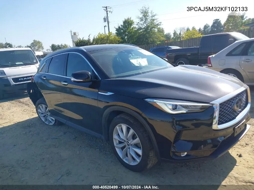 2019 Infiniti Qx50 Essential VIN: 3PCAJ5M32KF102133 Lot: 40520499