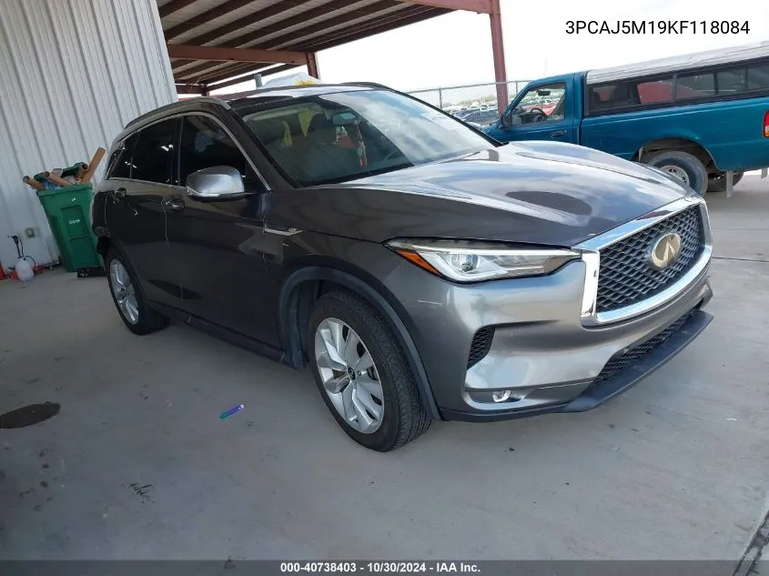 2019 Infiniti Qx50 Essential VIN: 3PCAJ5M19KF118084 Lot: 40738403