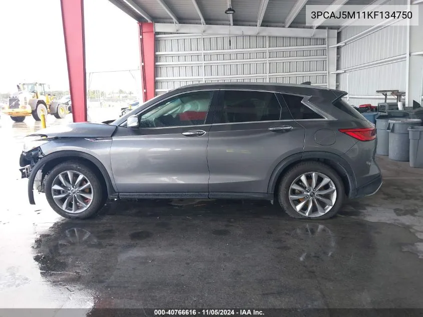 2019 Infiniti Qx50 Luxe VIN: 3PCAJ5M11KF134750 Lot: 40766616