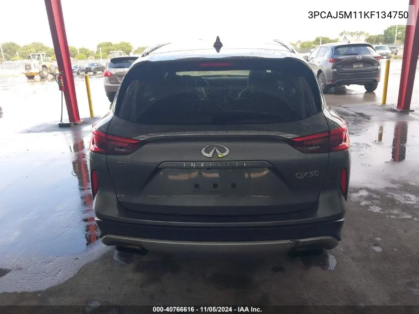 2019 Infiniti Qx50 Luxe VIN: 3PCAJ5M11KF134750 Lot: 40766616