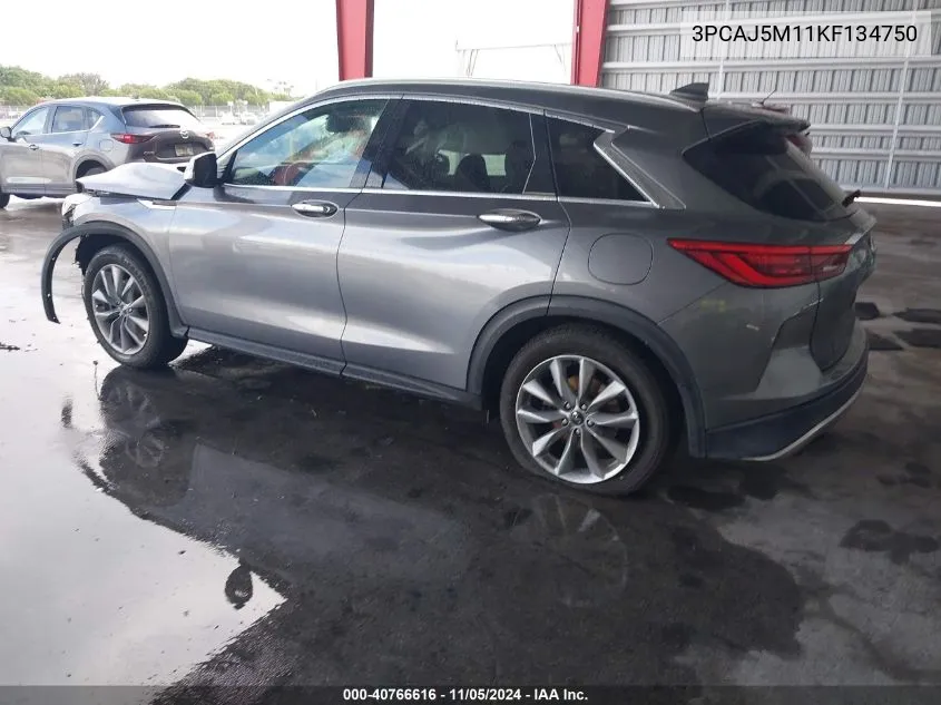 2019 Infiniti Qx50 Luxe VIN: 3PCAJ5M11KF134750 Lot: 40766616