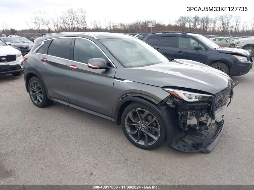 2019 Infiniti Qx50 Essential VIN: 3PCAJ5M33KF127736 Lot: 40817889