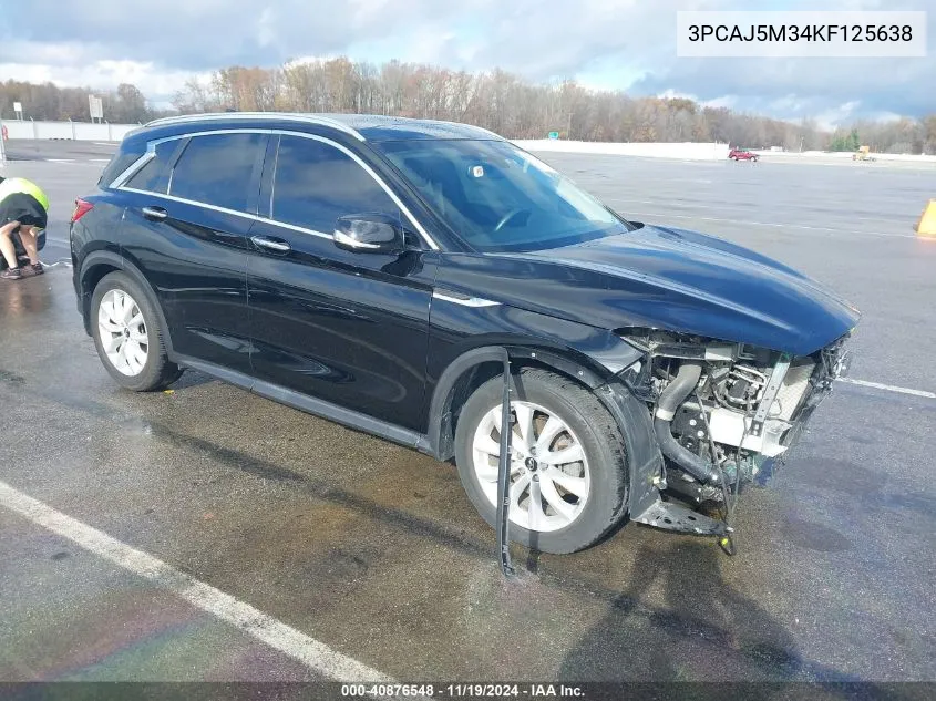 2019 Infiniti Qx50 Essential VIN: 3PCAJ5M34KF125638 Lot: 40876548