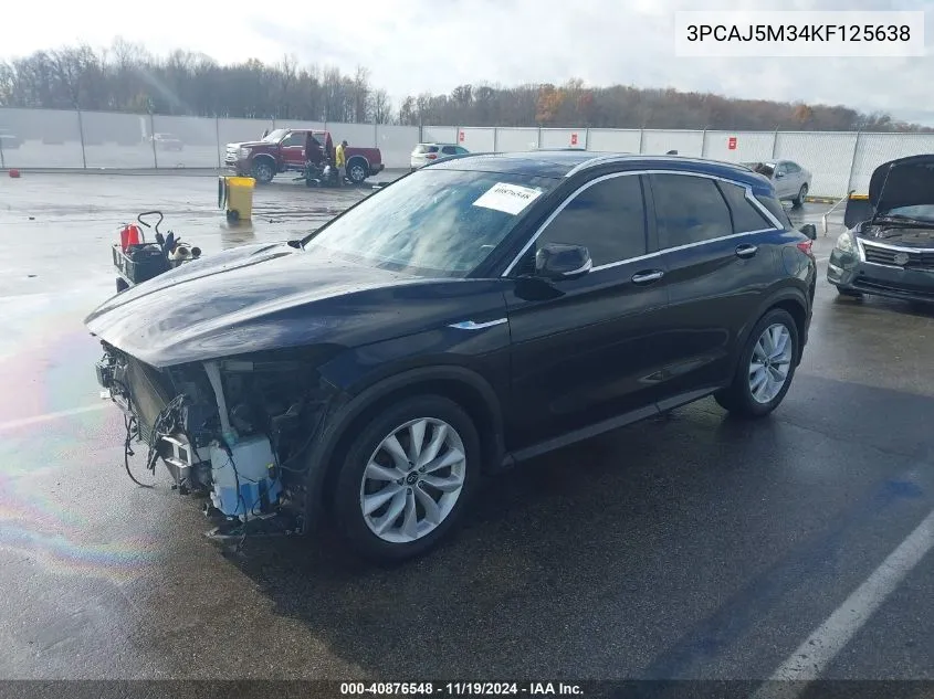 2019 Infiniti Qx50 Essential VIN: 3PCAJ5M34KF125638 Lot: 40876548