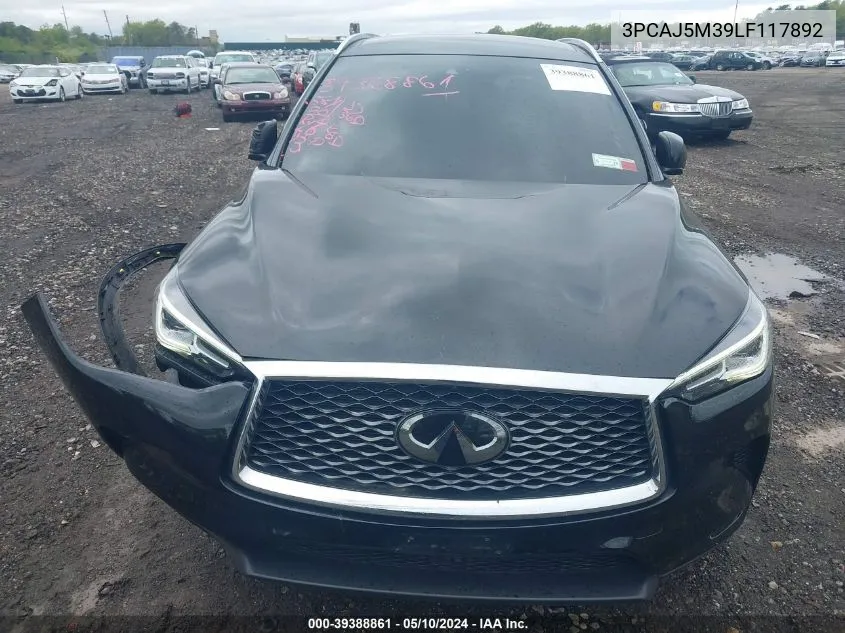 3PCAJ5M39LF117892 2020 Infiniti Qx50 Essential Awd