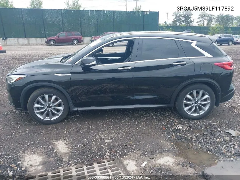 3PCAJ5M39LF117892 2020 Infiniti Qx50 Essential Awd