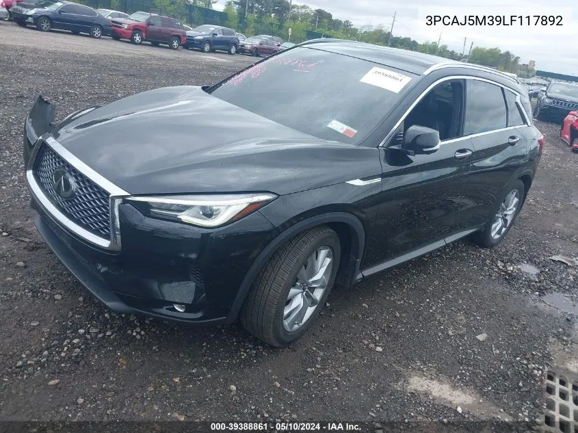 3PCAJ5M39LF117892 2020 Infiniti Qx50 Essential Awd