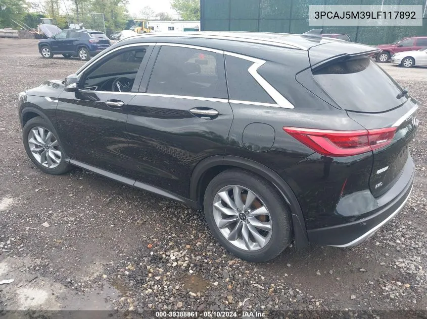 3PCAJ5M39LF117892 2020 Infiniti Qx50 Essential Awd