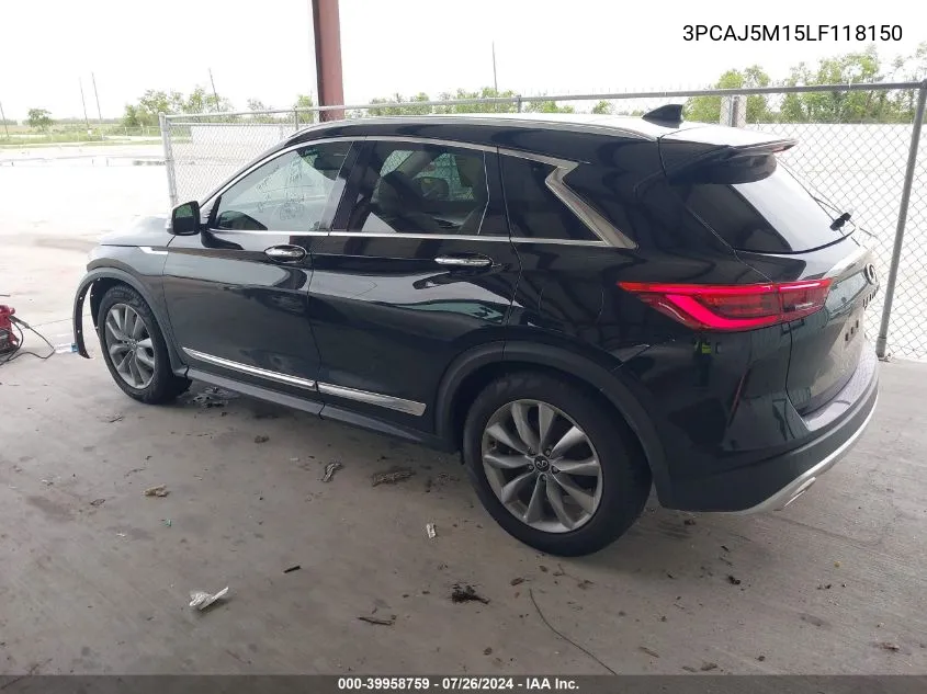 3PCAJ5M15LF118150 2020 Infiniti Qx50 Pure/Luxe/Essential/Senso