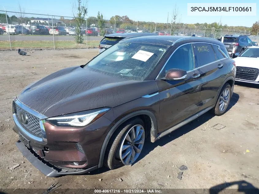 3PCAJ5M34LF100661 2020 Infiniti Qx50 Pure/Luxe/Essential/Senso