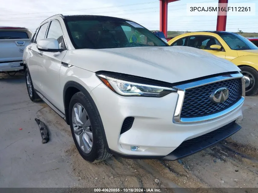 2020 Infiniti Qx50 Luxe VIN: 3PCAJ5M16LF112261 Lot: 40620855